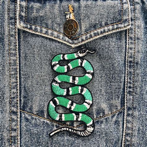 gucci snake embroidery patch|Gucci Patches for sale .